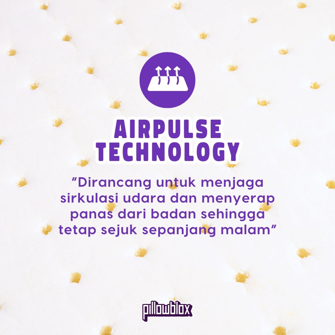 Pillowblox Natural Latex Bolster (Guling) with AirPulse Technology