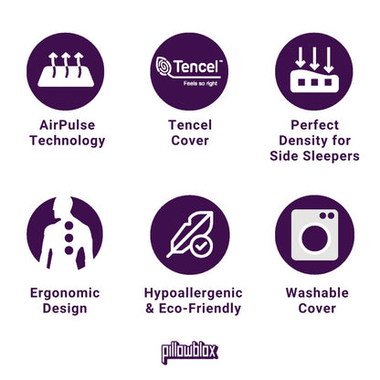 Pillowblox Natural Latex Bolster (Guling) with AirPulse Technology