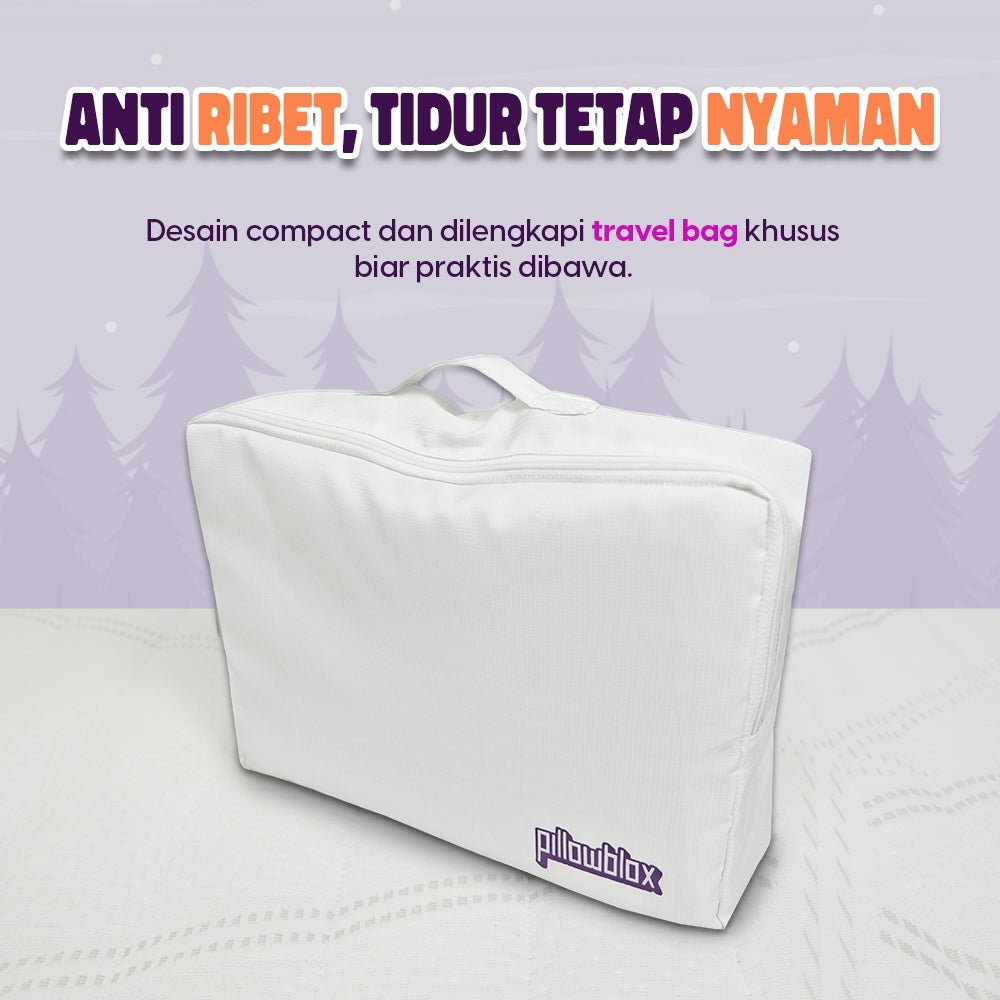 Pillowblox Side Sleeper Home Travel Set | The Original Pillow & Travel Pillow