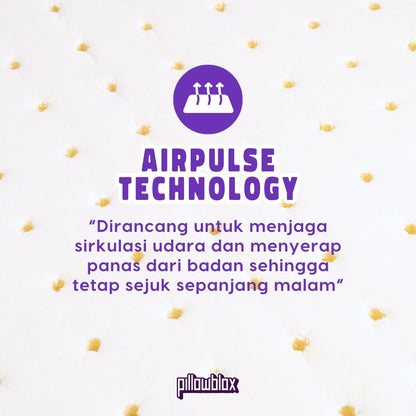 Pillowblox Natural Latex Bolster (Guling) with AirPulse Technology