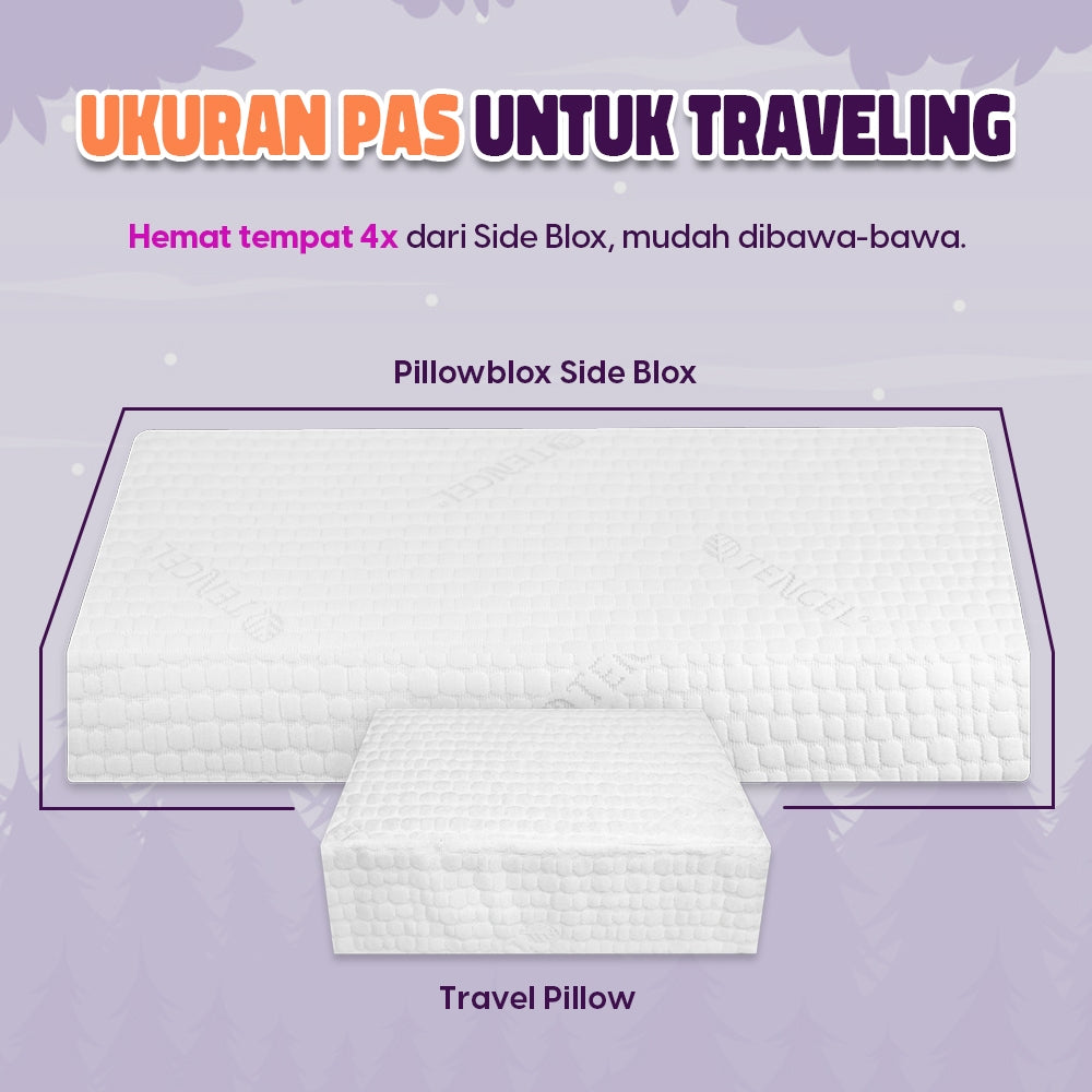 Pillowblox Side Sleeper Home Travel Set | The Original Pillow & Travel Pillow
