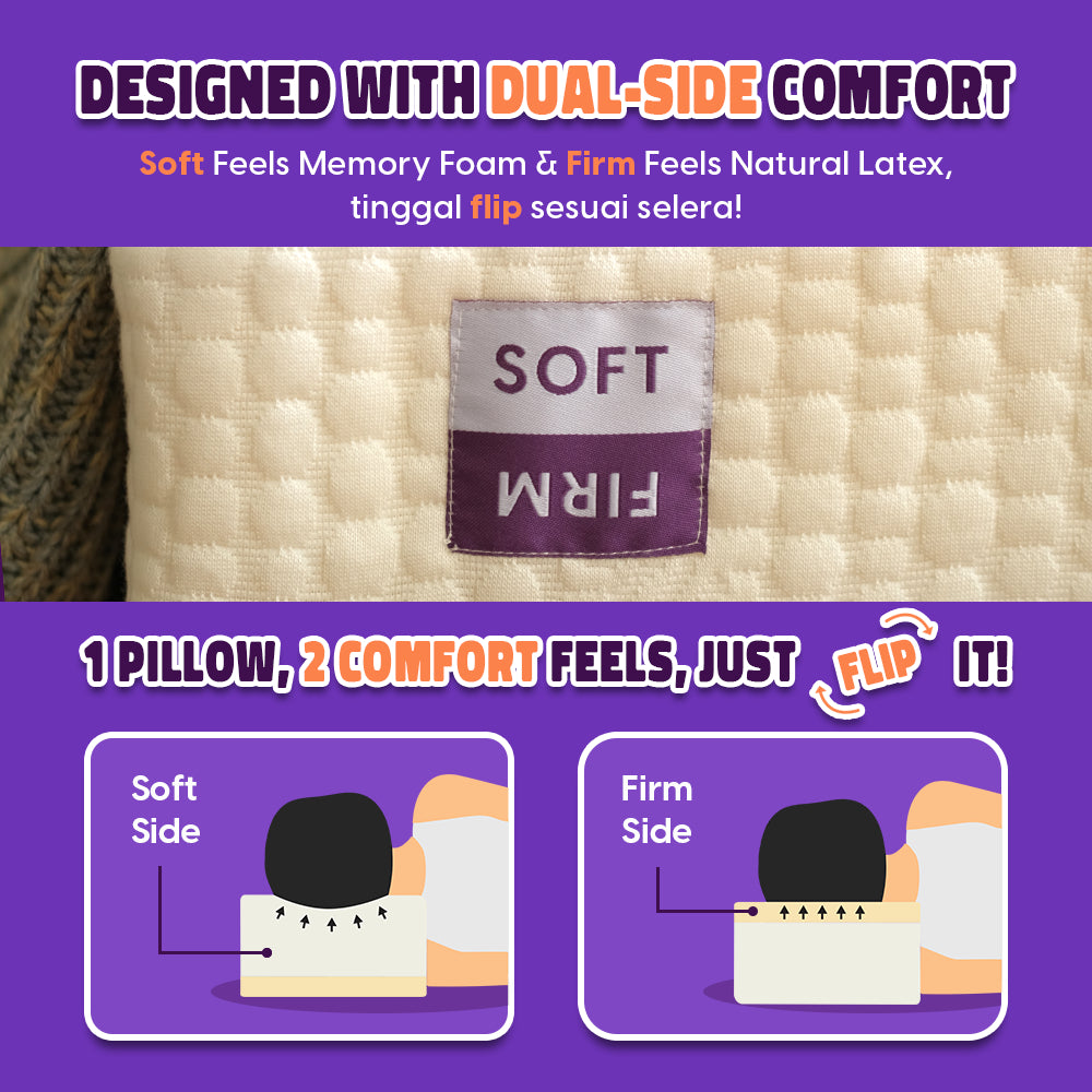 Pillowblox Original Pillow | Buy 1 Get 1 | The Original Side Sleeper Pillow