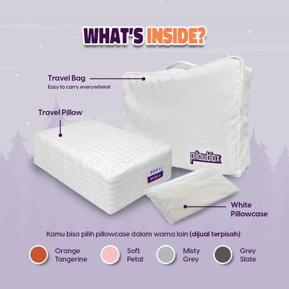 Pillowblox Side Sleeper Home Travel Set | The Original Pillow & Travel Pillow