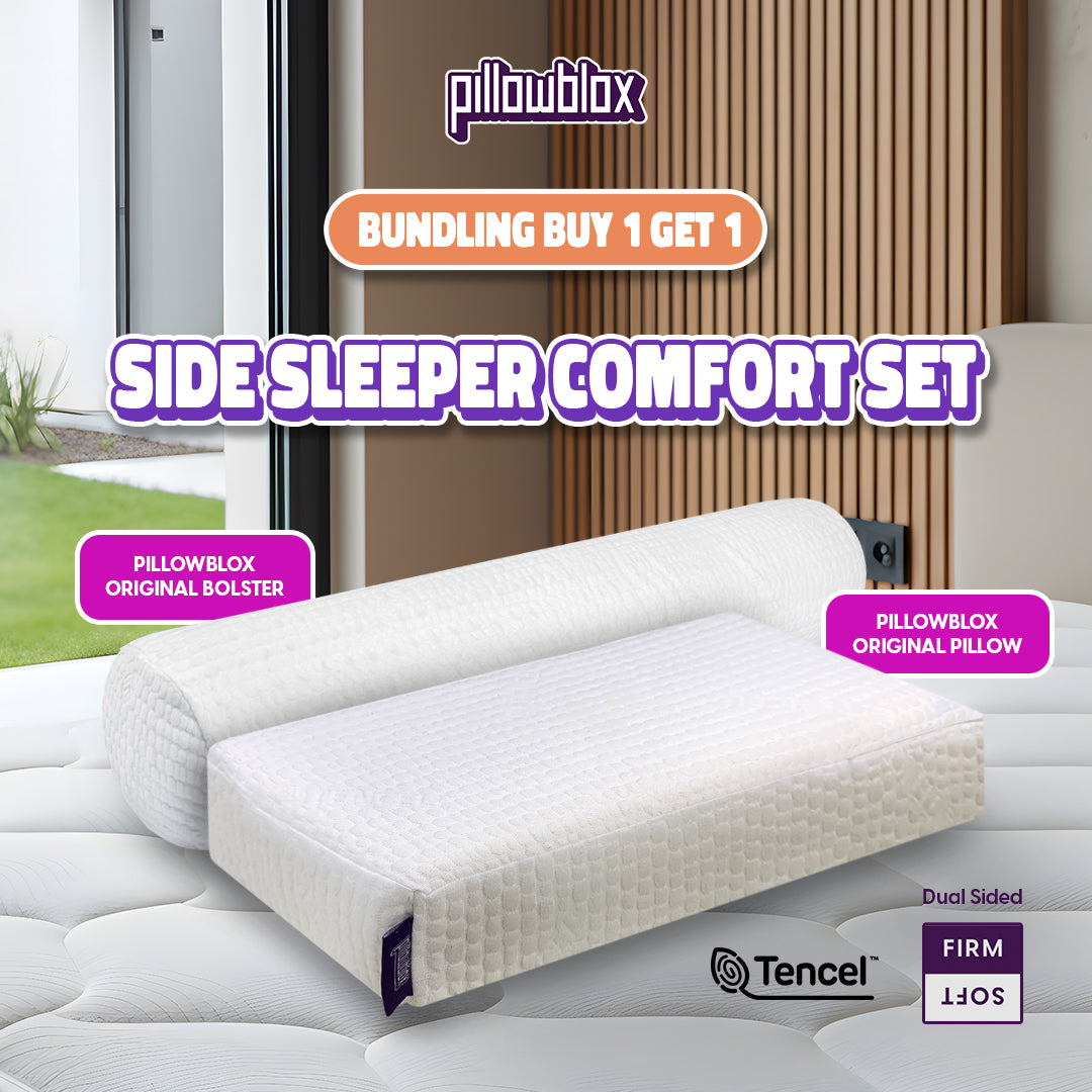 Pillowblox Side Sleeper Comfort Set | The Original Pillow & Original Bolster
