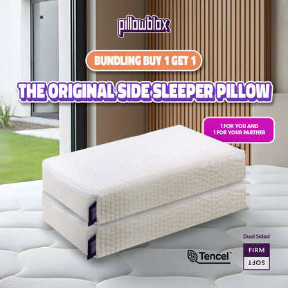 Pillowblox Original Pillow | Buy 1 Get 1 | The Original Side Sleeper Pillow