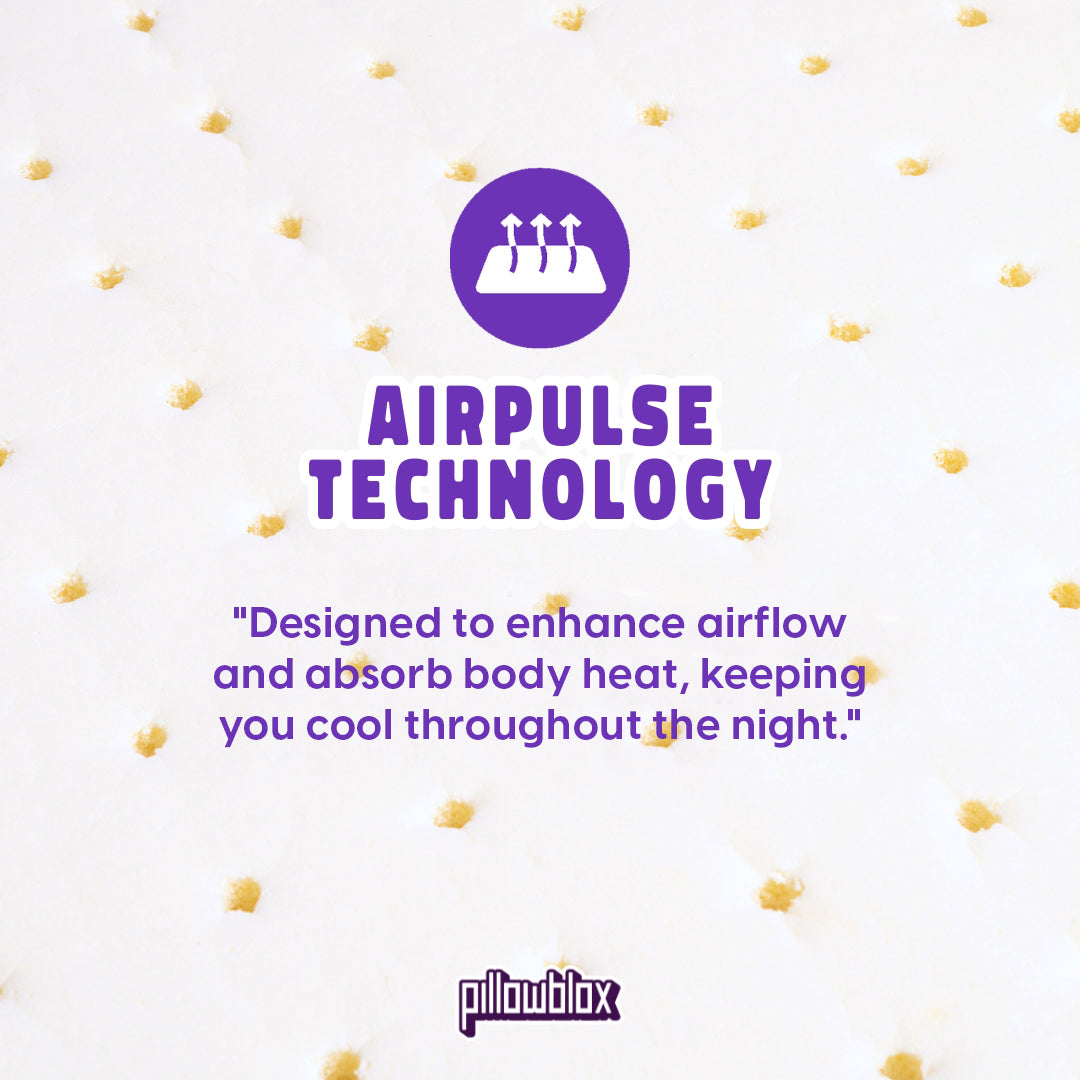 Pillowblox Natural Latex Bolster (Guling) with AirPulse Technology