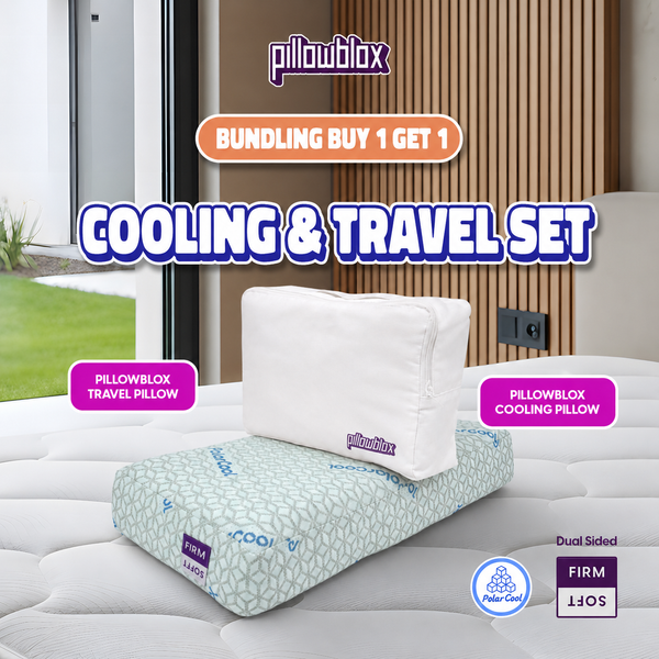 Pillowblox Cooling Travel Set | The Cooling Pillow & Travel Pillow